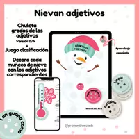 Vista previa - Unidades / Secuencias / Situaciones de Aprendizaje - Post Nievan adjetivos clasificación - Portada