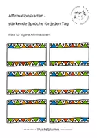 Vorschau - Bildkarten - Affirmationskarten - 12 stärkende Sprüche für jeden Tag - Seite 3
