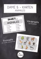 Vorschau - Spiele - Dame 5 - Animales (Tiere) - Deckblatt