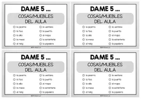 Vorschau - Spiele - Dame 5 - Cosas/muebles del aula (Dinge/Möbel im Klassenzimmer) - Seite 2