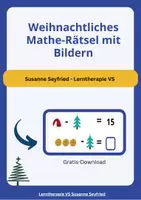 Vorschau - Arbeitsblätter - Weihnachtlicher Knobelspaß mit Bildern - Deckblatt