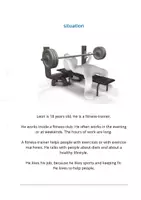 Vorschau - Arbeitsblätter - Leon´s day at work - job profile (3) fitness-trainer - Deckblatt