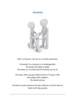 Vorschau - Arbeitsblätter - John´s day at work - job profile (5) nursery assistant - Deckblatt