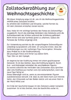 Vorschau - Lehrpläne/Lehrermaterial - Weihnachtsgeschichte als Zollstockerzählung - Seite 1