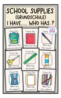Vorschau - Spiele - School Supplies (Grundschule) - I have... Who has..? Game - Deckblatt
