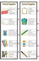 Vorschau - Quiz - School Supplies (Grundschule) - Peg Cards - Seite 2