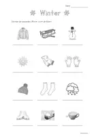 Vorschau - Arbeitsblätter - Freebie - DaZ - Arbeitsblatt - Wortschatz Winter - Seite 2