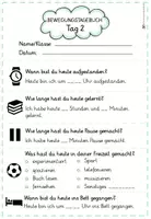 Vorschau - Arbeitsblätter - Homeschooling | Bewegungs Tagebuch - Seite 3