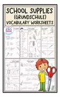 Vorschau - Arbeitsblätter - School Supplies (Grundschule) - Materialpaket - Seite 1