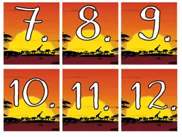 Vorschau - Präsentationen/Tafelbilder - Tafelkalender #Safariklasse dunkle Version - Seite 2