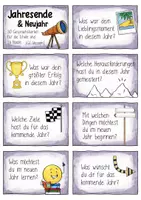 Vorschau - Spiele - Jahresende / Neujahr - 30 Gesprächskarten (Klasse 2-6) - Seite 3