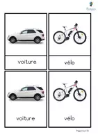 Aperçu - Matériel interactif - Cartes de nomenclature : moyens de locomotion - Page 2