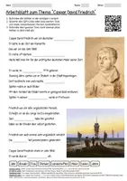 Vorschau - Arbeitsblätter - Lernposter + Arbeitsblatt "Caspar David Friedrich" + Onlineübung & MP3 + Mindmap + Infografik - Seite 1