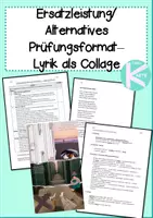 Vorschau - Klassenarbeiten - Ersatzleistung - Lyrik/Gedichte: Collage - Deckblatt