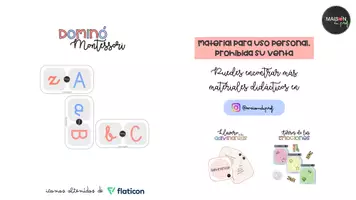 Vista previa - Juegos / Gamificación - Dominó alfabeto Montessori - página 1