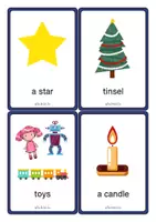Aperçu - Cartes / Images - Anglais : Christmas Flashcards - 24 mots de Noël - The British Fox - Page 3