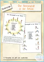 Vorschau - selbst erstellte Cliparts/Grafiken - Der Sonnengruß in der Schule - Deckblatt