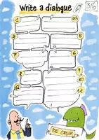 Vorschau - Arbeitsblätter - Comic-Dialog: Lecker Eis bestellen - Deckblatt