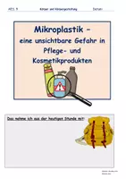 Vorschau - Arbeitsblätter - AES, Klasse 10 Lernjournal_Mikroplastik - Seite 3