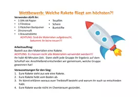 Vorschau - Experimente - Rakete basteln - Deckblatt