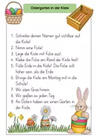 Vorschau - Mal- und Bastelvorlagen - Anleitung: Ostergarten in der Kiste - Seite 1
