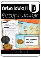 Vorschau - Arbeitsblätter - Vorgangsbeschreibung: Rezept Waffeln (inkl. PowerPoint-Präsentation) - Deckblatt