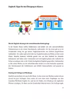 Vorschau - Stundenentwürfe - Englisch: Einstieg in die weiterführende Schule - Deckblatt