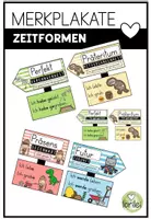 Vorschau - Präsentationen/Tafelbilder - Merkposter, Tafelmaterial, Plakate: Zeitformen - Deckblatt