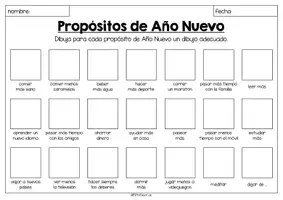 Vorschau - Arbeitsblätter - Propósitos de Año Nuevo - verschiedene ABs (Neujahrsvorsätze) - Seite 3