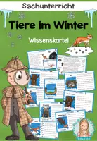 Vorschau - Arbeitsblätter - Tiere im Winter | Wissenskartei | Überwinterungsformen - Deckblatt