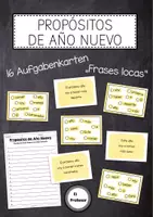 Vorschau - Spiele - Propósitos de Año Nuevo - "Frases locas" (Neujahresvorsätze) - Deckblatt