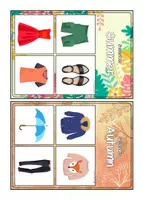 Aperçu - Jeux - Anglais - Clothes and Seasons Loto - The British Fox - Page 2