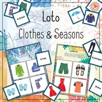 Aperçu - Jeux - Anglais - Clothes and Seasons Loto - The British Fox - Page de couverture
