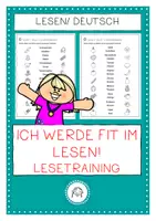 Vorschau - Arbeitsblätter - Lesetraining. Wort- und Bild zuordnen - Deckblatt