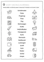 Vorschau - Arbeitsblätter - Lesetraining. Wort- und Bild zuordnen - Seite 3