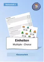 Vorschau - Test - Multiple-Choice-Klassenarbeit Einheiten - Deckblatt