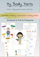 Aperçu - Tests - Anglais: My body parts worksheets - Page de couverture