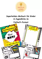 Vorschau - Arbeitsblätter - Mutbuch im Superhelden Stil für Kinder und Jugendliche im Faltheft Format - Seite 1