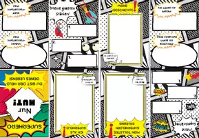 Vorschau - Arbeitsblätter - Mutbuch im Superhelden Stil für Kinder und Jugendliche im Faltheft Format - Seite 3