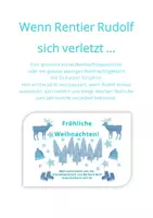 Vorschau - Text - Wenn Rentier Rudolf sich verletzt/gereimtes Weihnachtsmärchen - Deckblatt