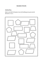 Vorschau - Arbeitsblätter - Vierecke im Matheunterricht - Deckblatt
