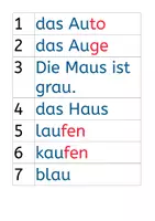 Vorschau - Arbeitsblätter - Schreibspaziergang Au / au - Seite 1