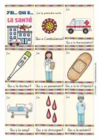 Aperçu - Jeux - La santé "J'ai ... qui a?" - Jeu français - Page 1