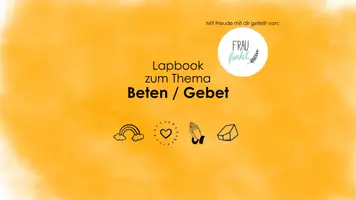 Vorschau - Mal- und Bastelvorlagen - Lapbook zum Thema Beten / Gebet - Seite 1
