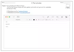 Vorschau - Arbeitsblätter - Materialpaket E-Mails-Schreiben (ABs und Tafelmaterial) - Seite 2