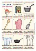 Vista previa - Juegos / Gamificación - dans la cuisine juego francés J'ai ... Qui a? - página 1