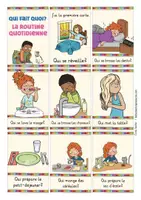 Vista previa - Juegos / Gamificación - la journée / la routine quotidienne juego francés J'ai ... Qui a? - página 1