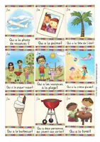 Vista previa - Juegos / Gamificación - les vacances juego francés J'ai ... Qui a? - página 2