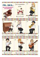 Vista previa - Juegos / Gamificación - les instruments de musique juego francés J'ai ... Qui a? - página 1