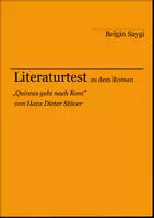 Vorschau - Arbeitsblätter - Literaturtest zu "Quintus geht nach Rom" von Hans Dieter Stöver - Deckblatt